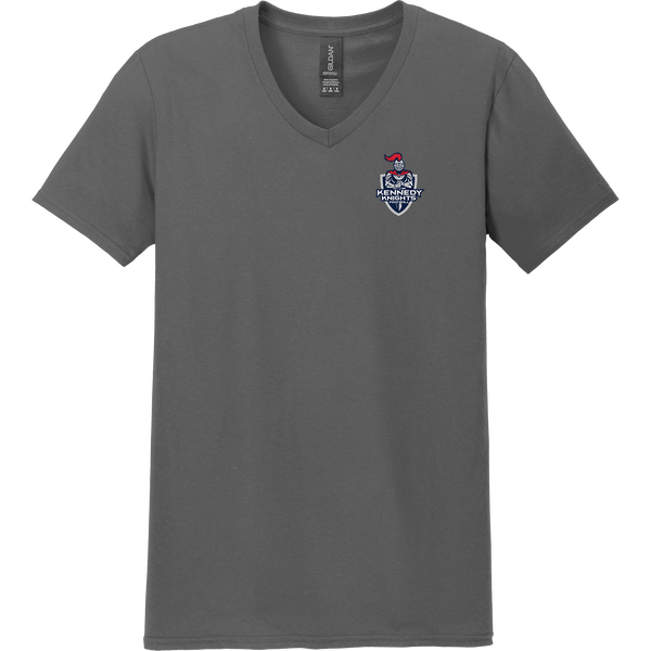 JFK Knights Football Softstyle V-Neck T-Shirt